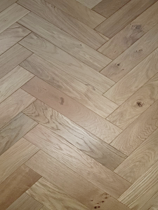 Herringbone Brushed UV Lacquered Natural Oak 15mm Engineered Wood Parquet Flooring