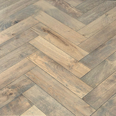 Herringbone rustic plank brushed and oiled 14mm thick Engineered wood flooring