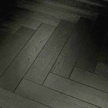 Vintage Herringbone Oak 12mm Black Laminate Flooring
