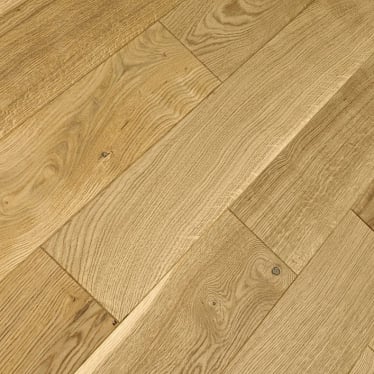 Natural oak 18mm brushed and oiled solid wood flooring 125 width