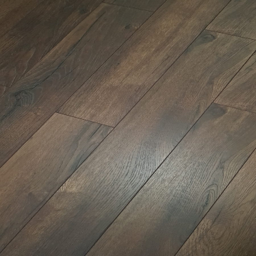 Kronotex Petterson oak dark 10mm narrow v groove laminate flooring AC5